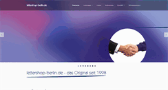 Desktop Screenshot of lettershop-berlin.de