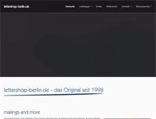 Tablet Screenshot of lettershop-berlin.de